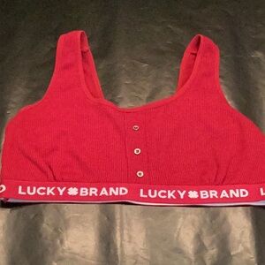 Lucky Brand Scarlet Ribbed Bralette
